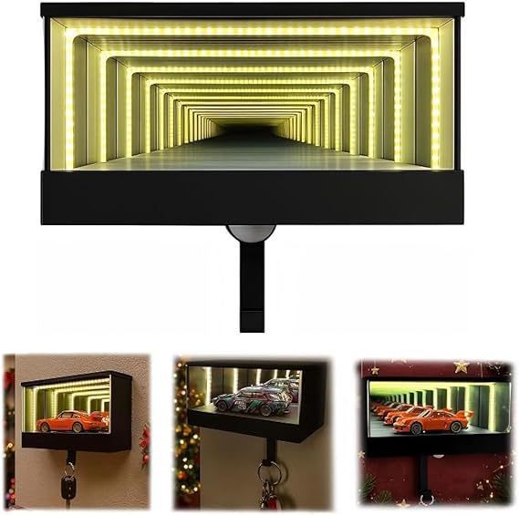 InfinityGarage™ – Nyckelhållare med LED "bilgarage"-illusion